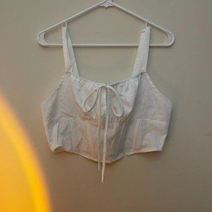 Shein Tie Front Bustier Cami Top